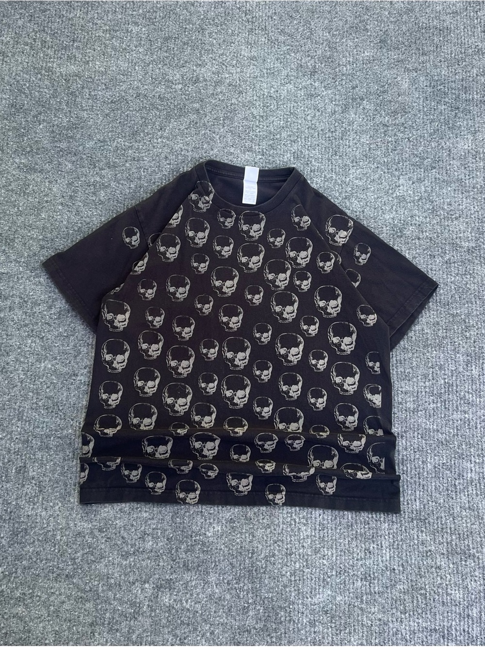 Y2K Skull All Over Print Tee